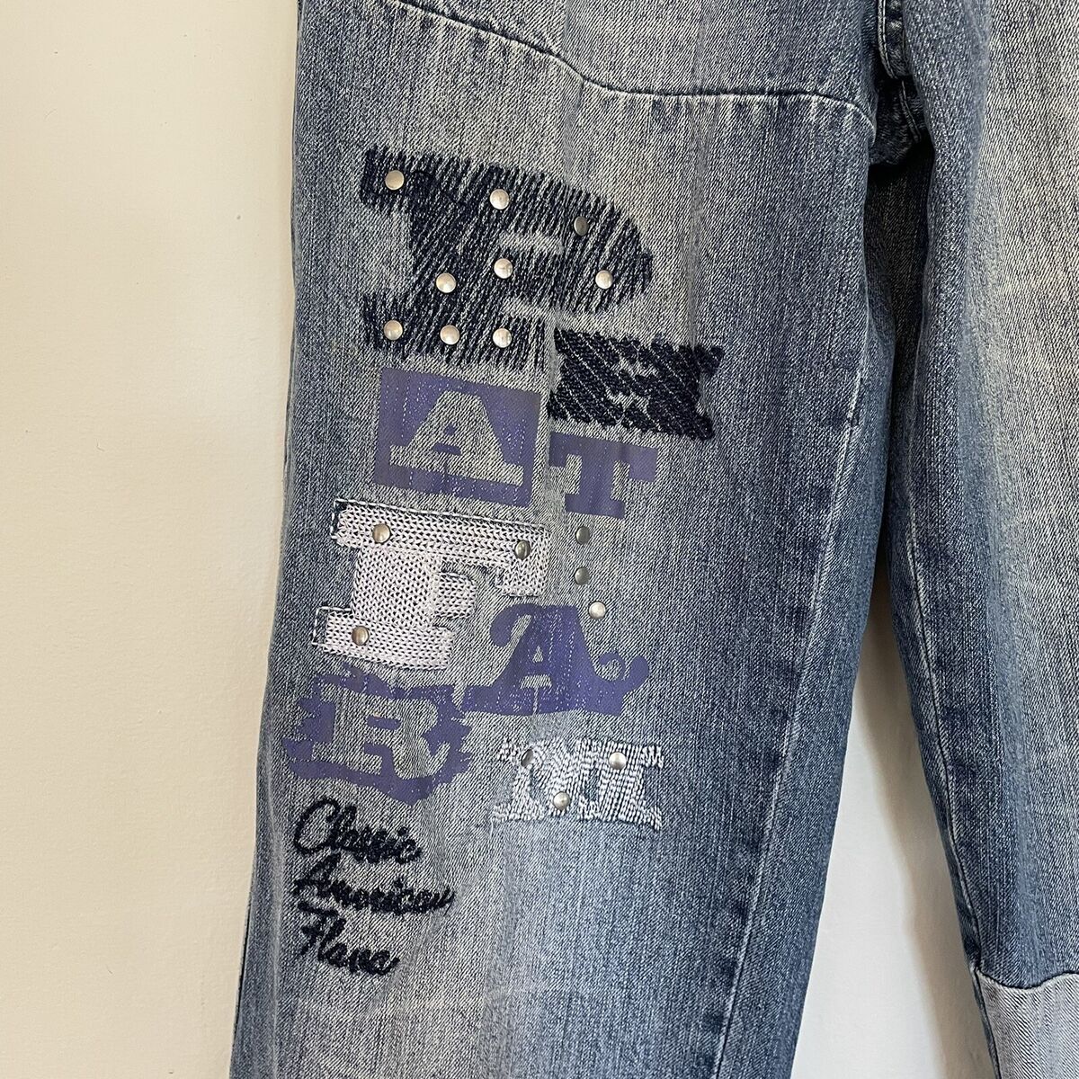 Phat Farm Vintage Y2K High Waisted Wide Leg Patchwork
