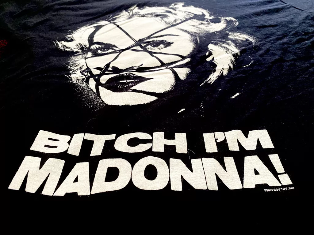 MADONNA REBEL HEART BITCH I'M MADONNA FAN CLUB ONLY PROMO SHIRT GHOSTTOWN  ALBUM