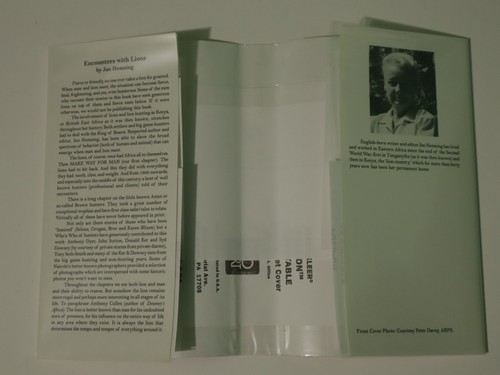 Encounters with Lions by Jan Hemsing. 1994. Hardcover. Limited #240. - Picture 2 of 18