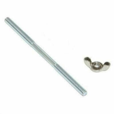 5" Long 1/4-20 Thread Air Cleaner Stud & Wing Nut - For Tall Carburetor Filters & Mounting
