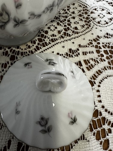 STYLE HOUSE FINE CHINA PICARDY (PLATINUM) Creamer / Sugar Bowl With Lid Japan - Picture 6 of 21