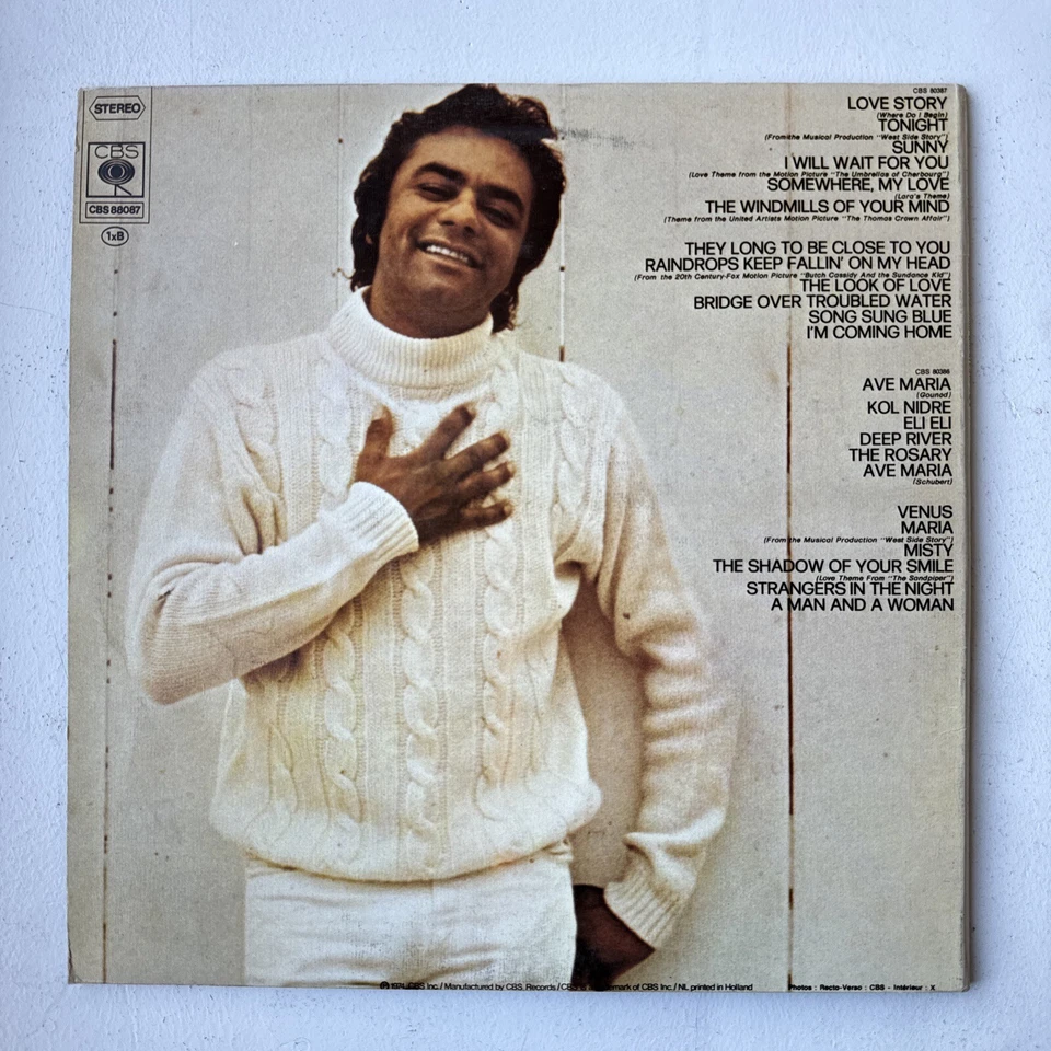 Johnny Mathis' Greatest Hits - 1974 - CBS 88087 SUPER RARE Made In France - Image 3 of 4