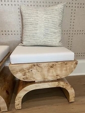 20” X 20” Mark Alexander Stratum Cream And Warm Grey Pillow Cover