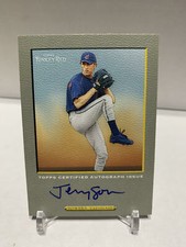 2005 Topps Turkey Autograph Jeremy Sowers Baseball Base Card TRA-JS