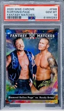RANDY ORTON / DALLAS PAGE 2020 Topps Chrome WWE #FM8 Fantasy Matches PSA 10 GEM