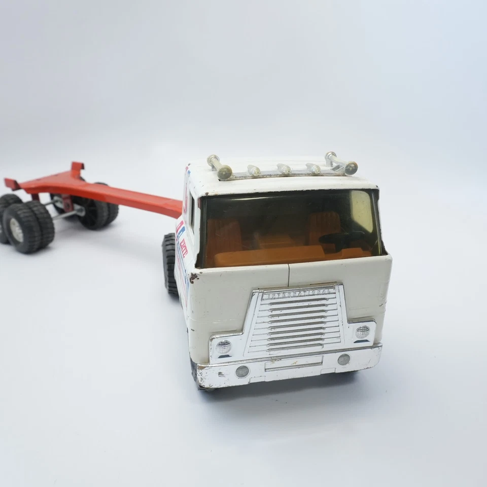 Vintage Ertl 21" Long Log Trailer Transtar International Tractor Pressed Steel - Image 2 of 4