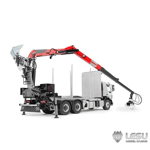 1/14 LESU RC Timber Logging Truck Crane Cabin Lorry 6WD Metal Chassis Axle Lock - Picture 5 of 6