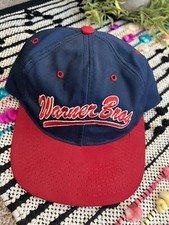 Vintage 90s Blue Red Warner Bros Snapback Hat Acme Clothing 1991 Made In USA