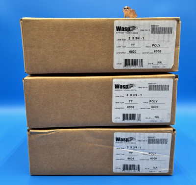 Wasp Container Label Lab Informatics WASP Polyester Barcode Labels (0.75
