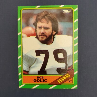 BOB GOLIC - 1986 TOPPS FOOTBALL CARD  #194  PACK FRESH  LOOK!!