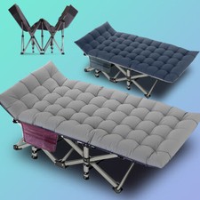 Begonia.K Folding Camping Cot Heavy Duty Cots  Mat Carry Bags for Heavy People