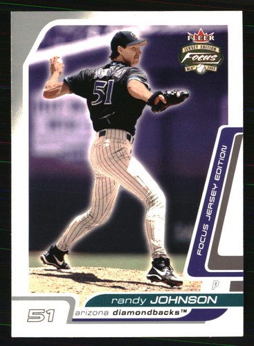 2003 Fleer Focus Jersey Edition Randy Johnson #16 card