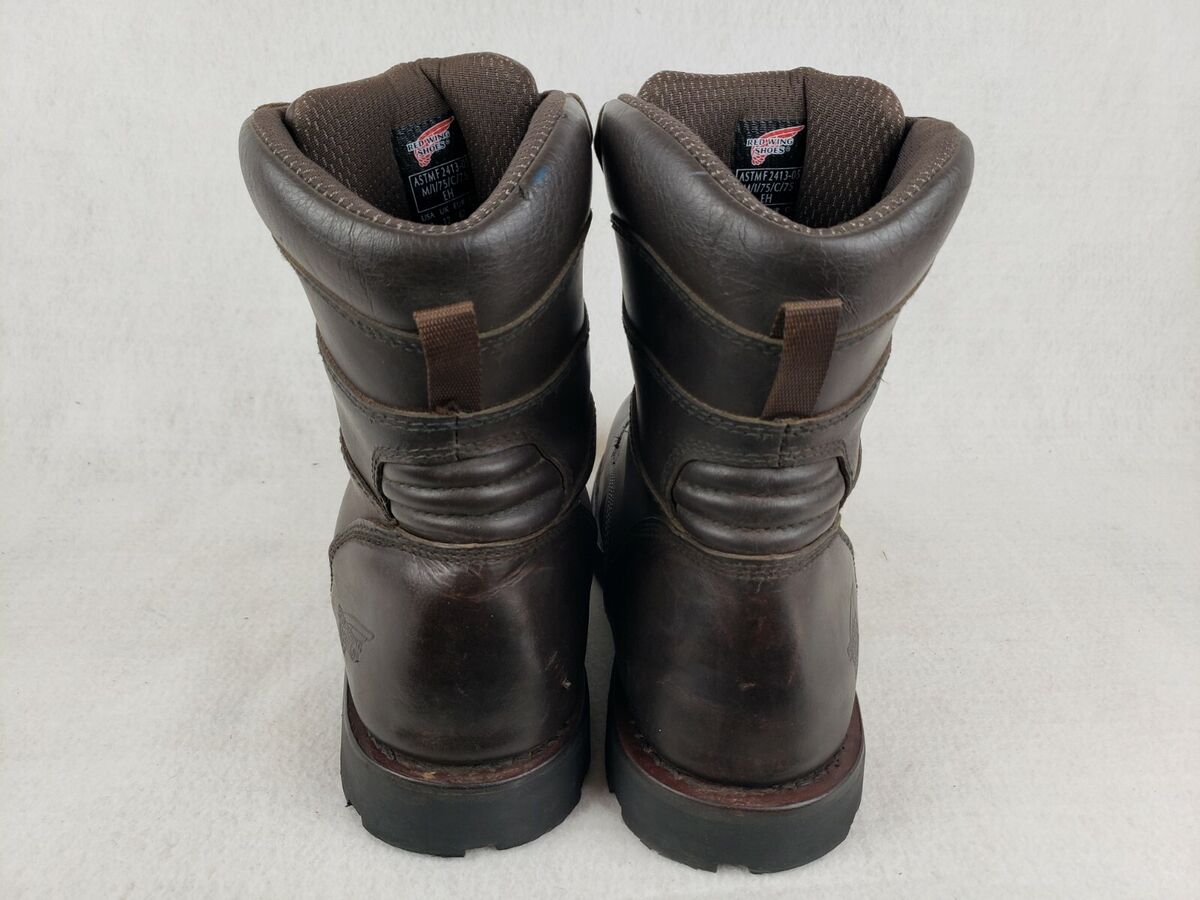 Red Wing Shoes ASTMF-2413-05 Brown Leather Safety Toe Work Red Wing Shoes ASTMF-2413-05 Brown Leather Safety Toe Work