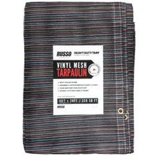 Heavy Duty Multi-Colored PVC Mesh Tarp 16X20 12oz