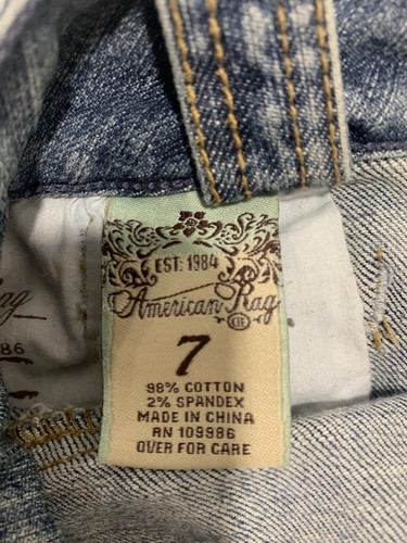 American Rag Juniors Size 7 Denim Jean Shorts - Picture 7 of 8