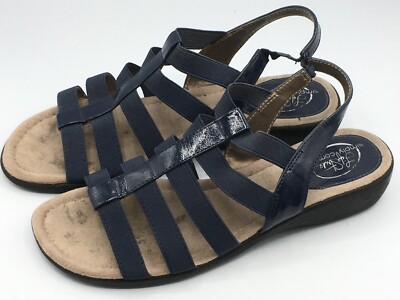 Life Stride Simply Comfort M Women's Blue Strappy Sandals