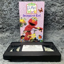 Elmos World Springtime Fun VHS 2002 Sesame Street Classic Cartoon Movie Film