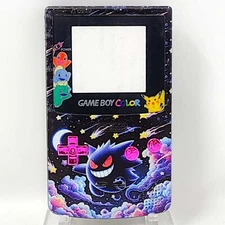 Pokemon Gengar Night Sky Gameboy Color diy housing shell nintendo gbc backlit 