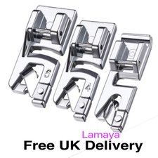 Rolled Hem Presser Foot Set 3Pcs - 3mm 4mm 6mm for Domestic Sewing Machine Parts