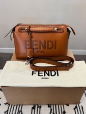 Fendi By the Way Shoulder Bag Medium Brown Leather