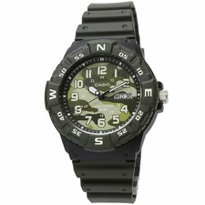 Casio Men's Analog Quartz Green Resin Strap Casual Watch MRW-220HCM-3BVCF