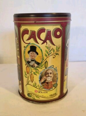 Vintage 80er Dose Blechdose Kakao Cacao Van Houten Made in Holland