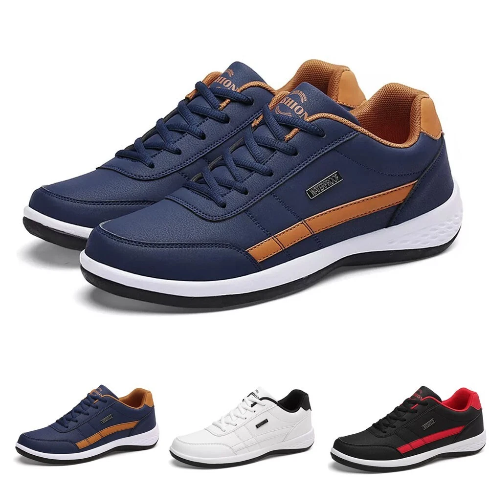 Waterproof Mens Casual Trainers Pu Leather Walking Sports Running Gym Shoes UK
Opens in a new window