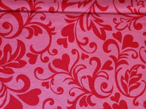 Half Yard Swirly Hearts Fabric By Michael Miller valentine - 第 1/2 張圖片