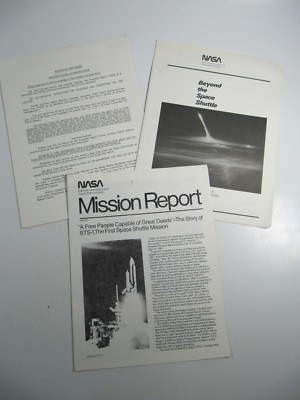 NASA Info 1983 1984 Mission Report MR-001, Beyond the Space Shuttle ...