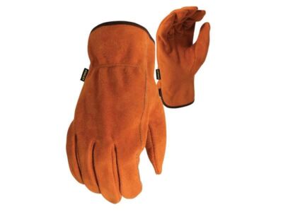 Stanley SY710 geteilte Rindsleder-Fahrerhandschuhe - groß STASY710L