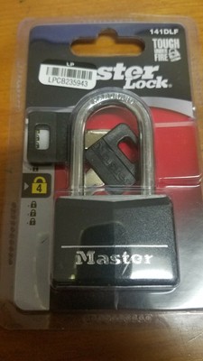 Master Lock Padlock, Covered Aluminum Lock, 1-9/16 in. W, Black-new-discount 