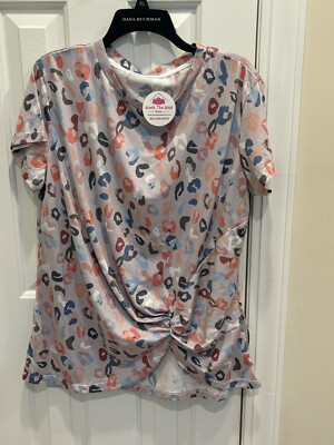 Women s Colorful Leopard Print Tshirt NEW! -size XL