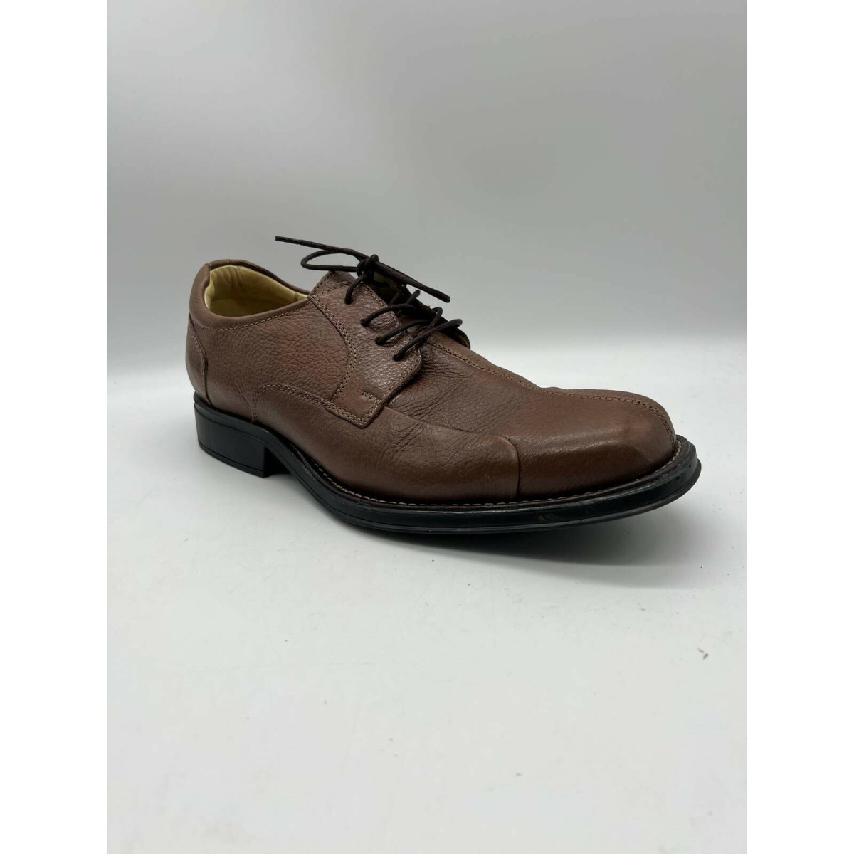 belvedere bay bridge brown dress shoes Studio Belvedere Mens Bay Bridge Oxford Dress Shoes Brown Split Toe Leather  8 D