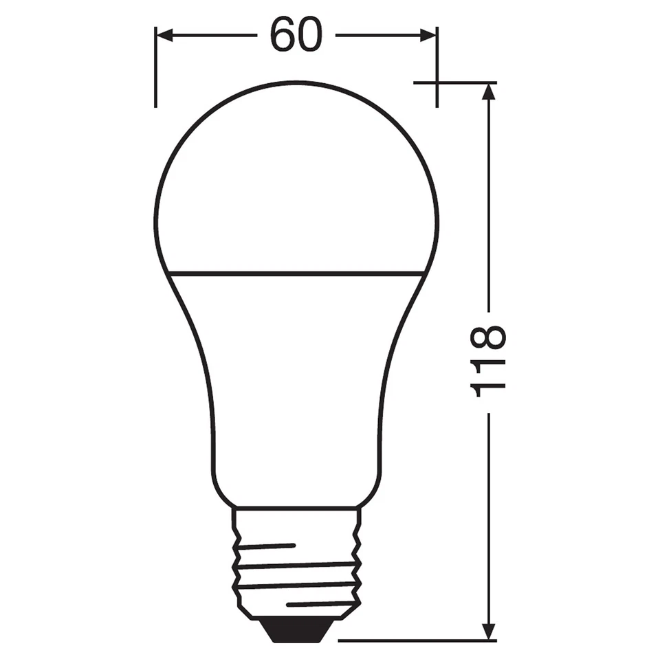 OSRAM 10 x E27 LED Leuchtmittel A60 Birnen 13W 1521lm warm neutral kalt 10er Set - Bild 3 von 3