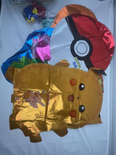 Pokemon Balloon Sets Pikachu Go Ball Large Foil Birthday Party Supplies US - Picture 2 of 8