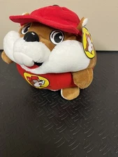 Buc-ees Buckees Plush Beaver Jaag Round Stuffed Animal Plush Beaver 7" New!
