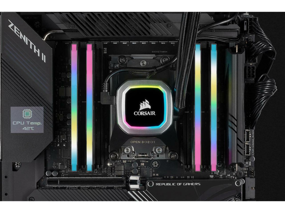 CORSAIR Vengeance RGB Pro SL 16GB (2 x 8GB) 288-Pin PC RAM