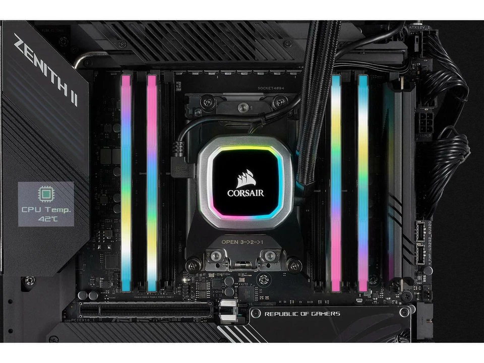 CORSAIR Vengeance RGB Pro SL 16GB (2 x 8GB) 288-Pin PC RAM DDR4 3200 (PC4 25600) - Image 3 of 4