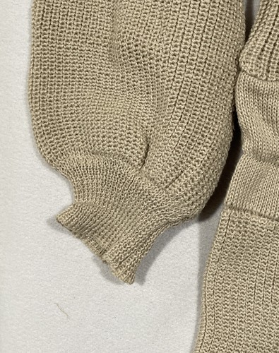 Women’s Taupe Chunky Knit Jumpsuit Romper Playsuit Size XXL - Picture 2 of 5