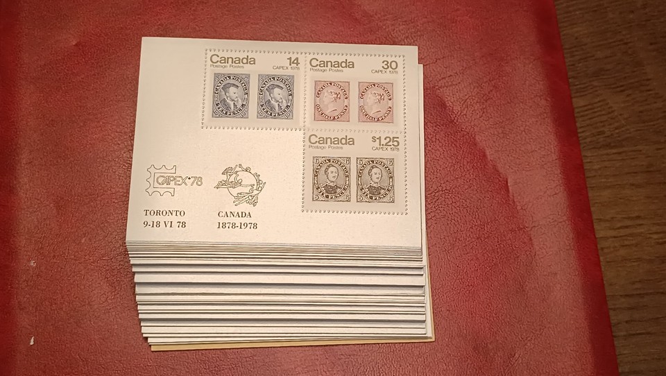 Canada 756a 1978 CAPEX souvenir sheet x100 VF NH discount postage face