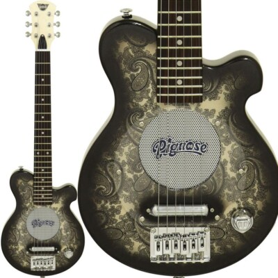 Pignose PGG-200PL BKPL Mini Electric Guitar Black Paisley