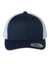 Yupoong Trucker Snapback Cap Hat USPS Ground Free Shipping Curved Bill 6606