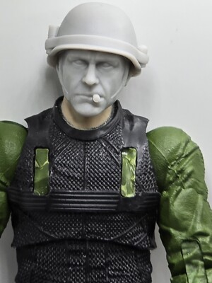 3d Print TROPIC THUNDER KIRK LAZARUS HEAD#3.  1:10 7'' MCFARLANE DC MULTIVERSE