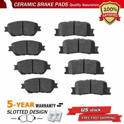 Front Rear Ceramic Disc Brake Pads for 2002 2003 - 2006 Toyota Camry Japan Built