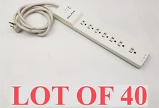 Belkin BE107200-06 BE107000-06-CM 7-Outlet 6' White Surge Protector 120V Lot 40