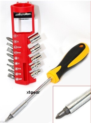 NEW PROFESSIONAL ROADPRO 15pc BELT-WORM / SOCKET SET / BIT W/BELT HOLDER