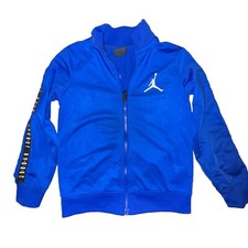 Nike Air Jordan Track Jacket Youth Med Blue 5-6 yo Zip Up Kids Basketball Logo