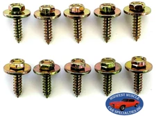 GM Body Fender Grille Interior Factory Correct #10x3/4" Screws Bolts 10pcs J
