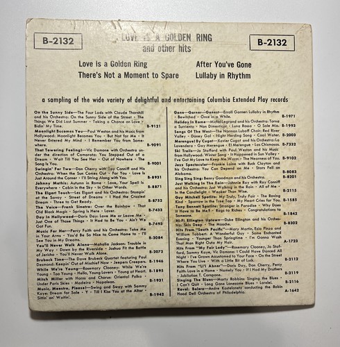 Frankie Laine 45 EP Love is A Golden Ring Columbia B-2132 ex - Picture 4 of 4