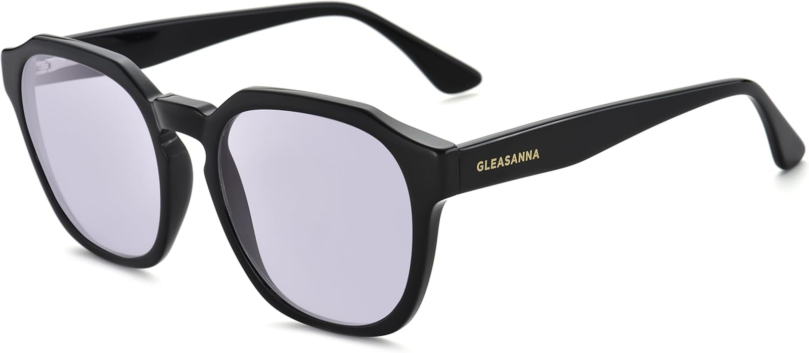 Sleep Blue Light Glasses for Woman Men Light Purple Dual AR Coating Lens anti Ey-image